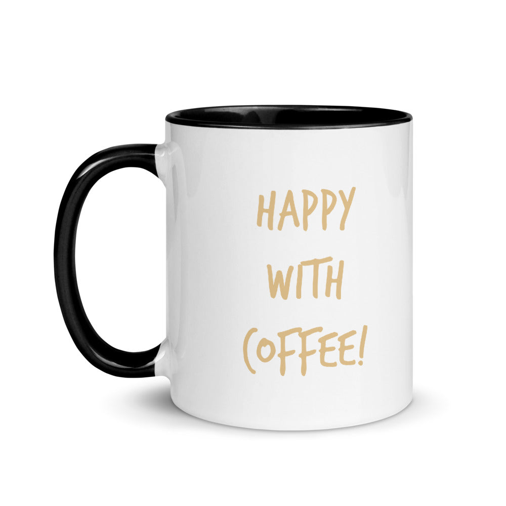 Mug Happy with Coffee Yellow Labrador