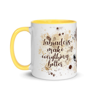 Mug Black, Chocolate and Yellow Labradors