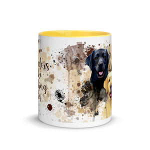 Mug Black, Chocolate and Yellow Labradors