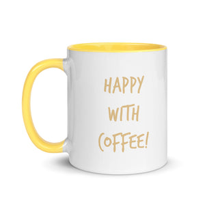 Mug Happy with Coffee Yellow Labrador